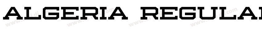 Algeria Regular字体转换 Algeria Regular字体转换